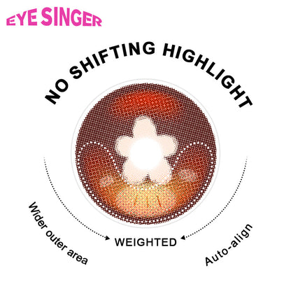 eyesinger genshin hutao brown anime cosplay contact lens