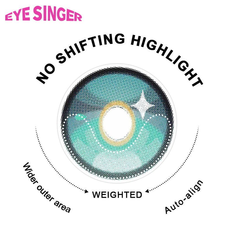 eyesinger honkai starrail Hyacine green anime cosplay contact lens 