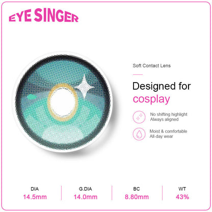 eyesinger honkai starrail Hyacine green anime cosplay contact lens features