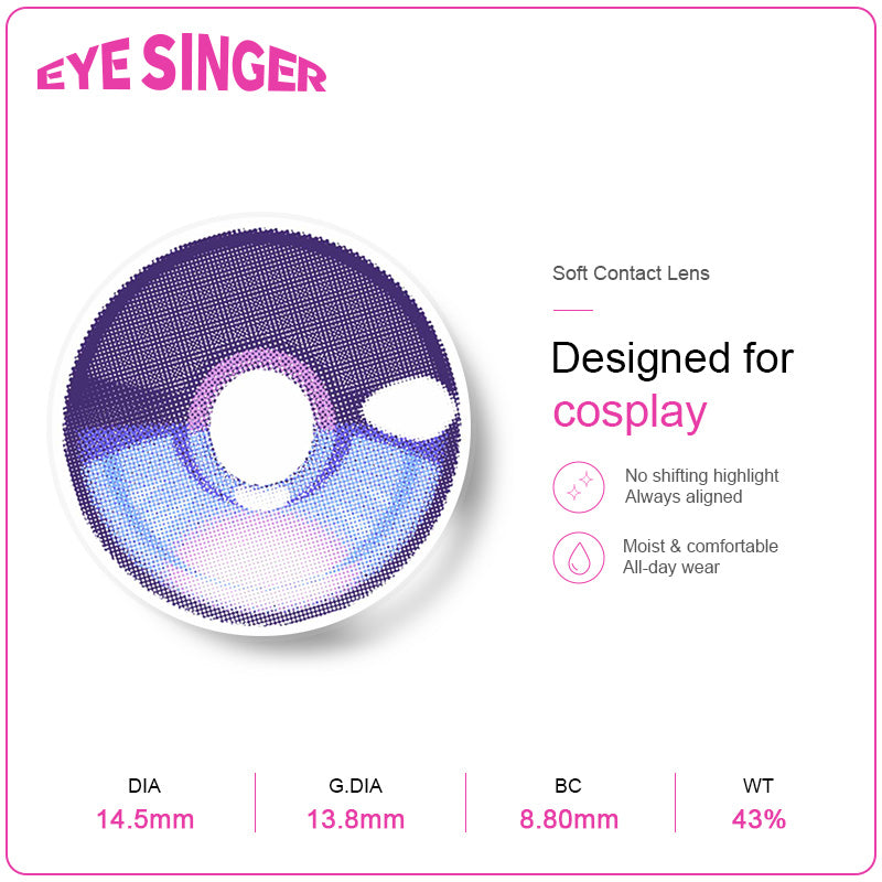 eyesinger honkaistarrail hysilens purple anime cosplay contact lens features