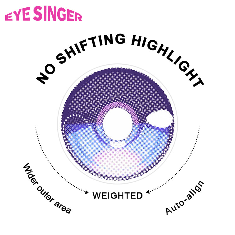 eyesinger honkaistarrail hysilens purple anime cosplay contact lens
