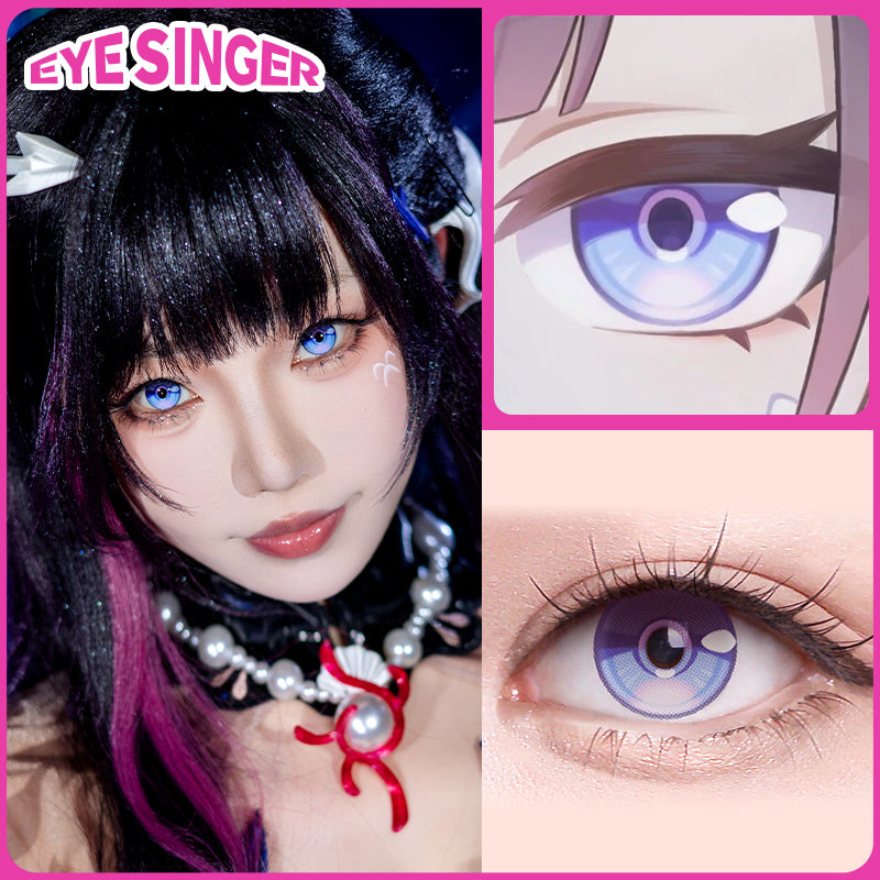 eyesinger honkaistarrail hysilens purple anime cosplay contact lens cosplayer