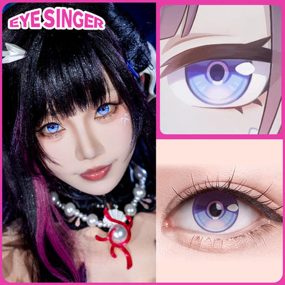 eyesinger honkaistarrail hysilens purple anime cosplay contact lens cosplayer