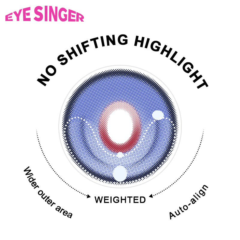 eyesinger genshin impact illuga blue anime cosplay contact lens