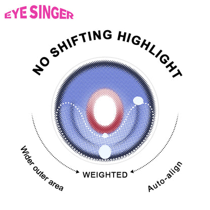 eyesinger genshin impact illuga blue anime cosplay contact lens