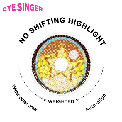 eyesinger genshin jahoda brown anime cosplay contact lens