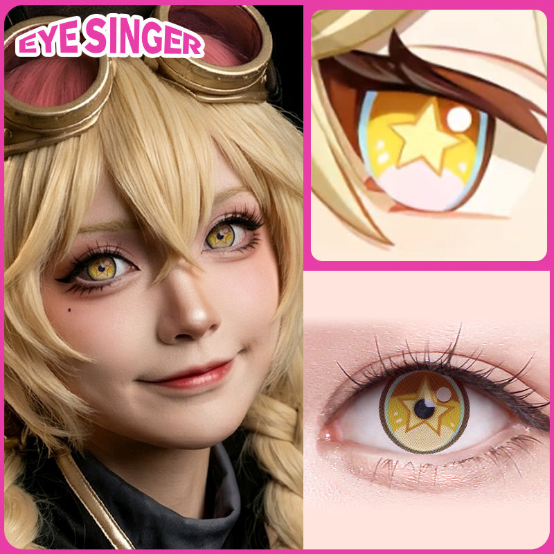 eyesinger genshin jahoda brown anime cosplay contact lens cosplayer