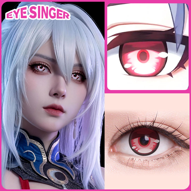 eyesinger honkai starrail jing liu pink anime cosplay contact lens cosplayer