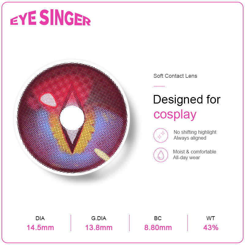 eyesinger arknights endfield laevatain purple anime cosplay contact lens features