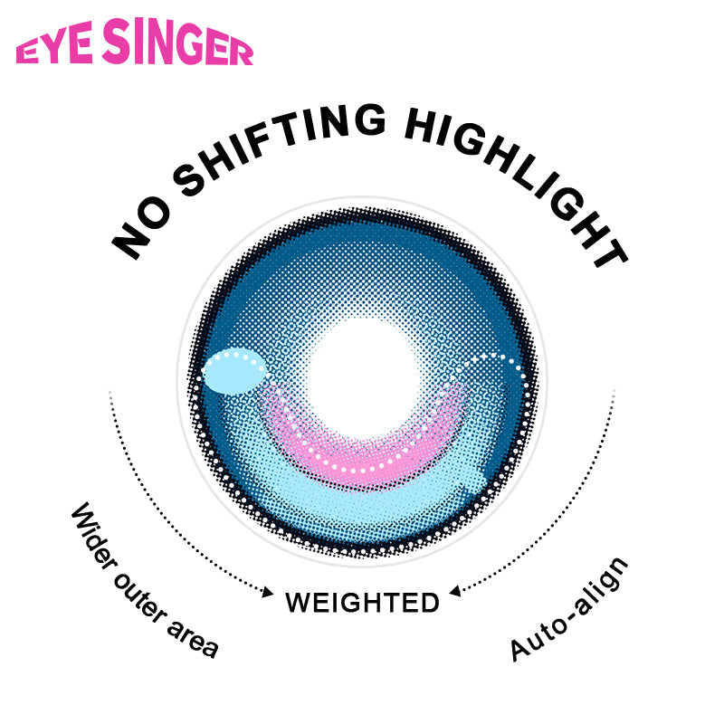 eyesinger genshin lauma blue anime cosplay contact lens 