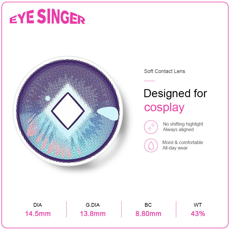 eyesinger arknights ling blue anime cosplay contact lens features