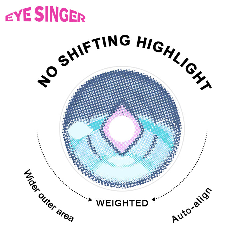 eyesinger honkai starrail little cyrene blue anime cosplay contact lens