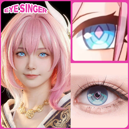 eyesinger honkai starrail little cyrene blue anime cosplay contact lens cosplayer