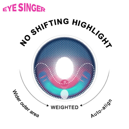 eyesinger genshin impact lohen blue anime cosplay contact lens