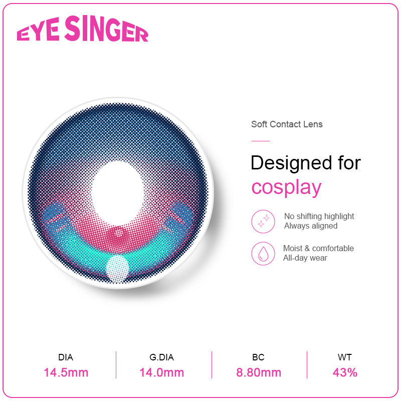 eyesinger genshin impact lohen blue anime cosplay contact lens features