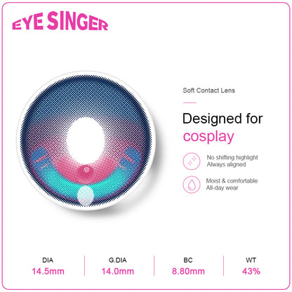 eyesinger genshin impact lohen blue anime cosplay contact lens features