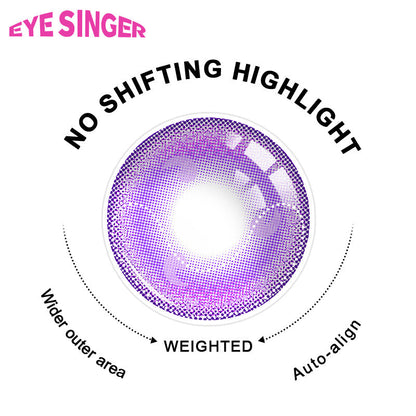 eyesinger genshin raiden shogun purple anime cosplay contact lens 