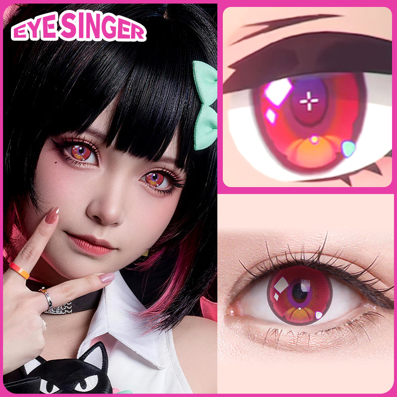 eyesinger zenless zone zero nangongyu pink anime cosplay contact lens cosplayer