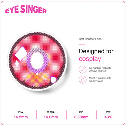 eyesinger zenless zone zero nangongyu pink anime cosplay contact lens features