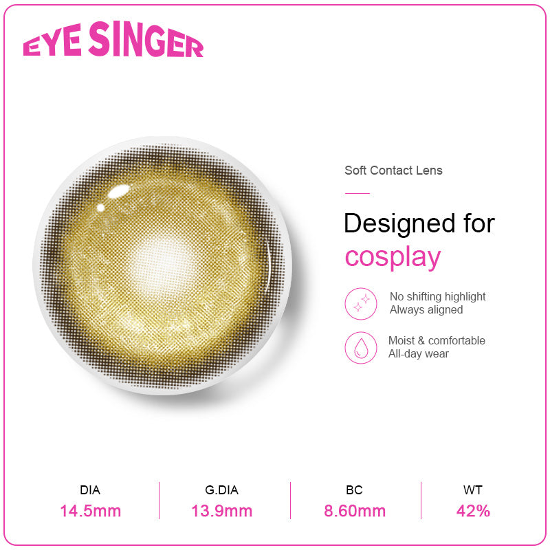 eyesinger nebula gold anime cosplay contact lens features