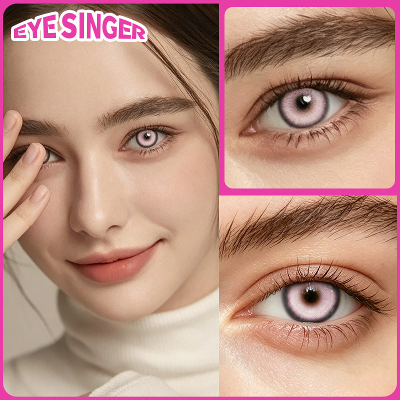 eyesinger nebula pink anime cosplay contact lens cosplayer