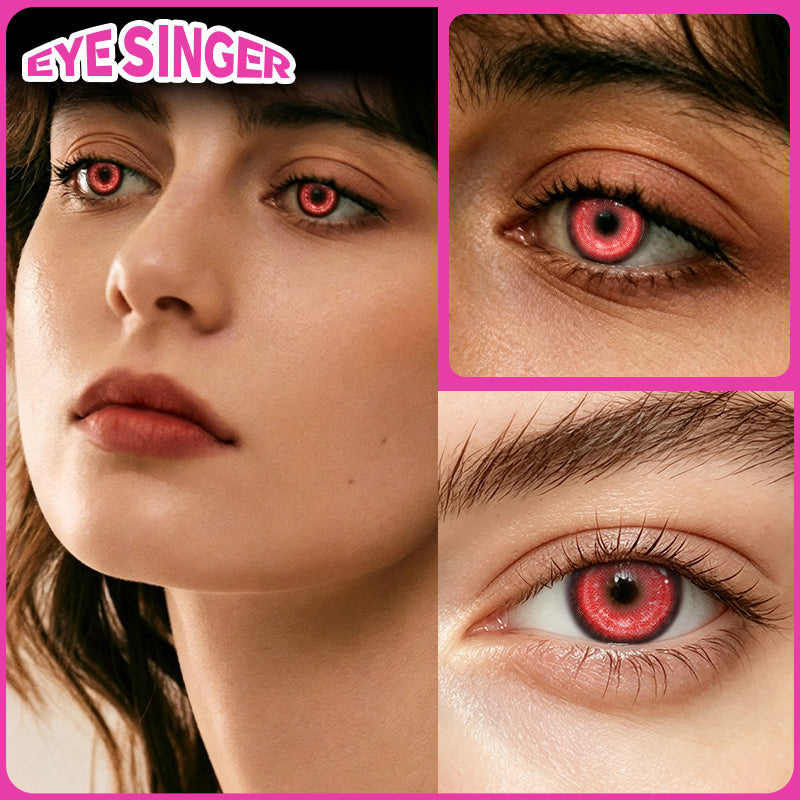 eyesinger nebula red anime cosplay contact lens cosplayer