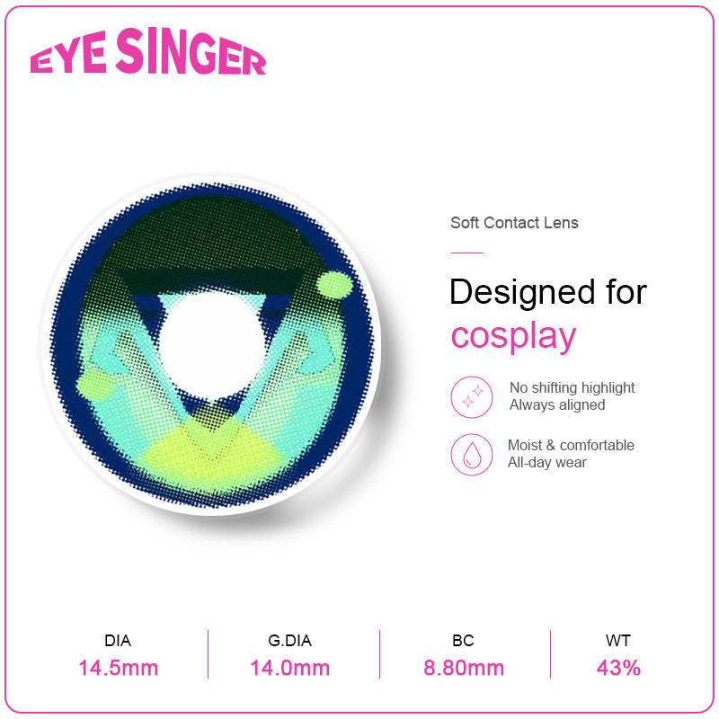 eyesinger genshin nefer green anime cosplay contact lens features
