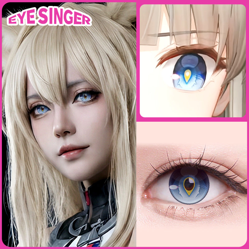 eyesinger arknights pelican blue anime cosplay contact lens cosplayer