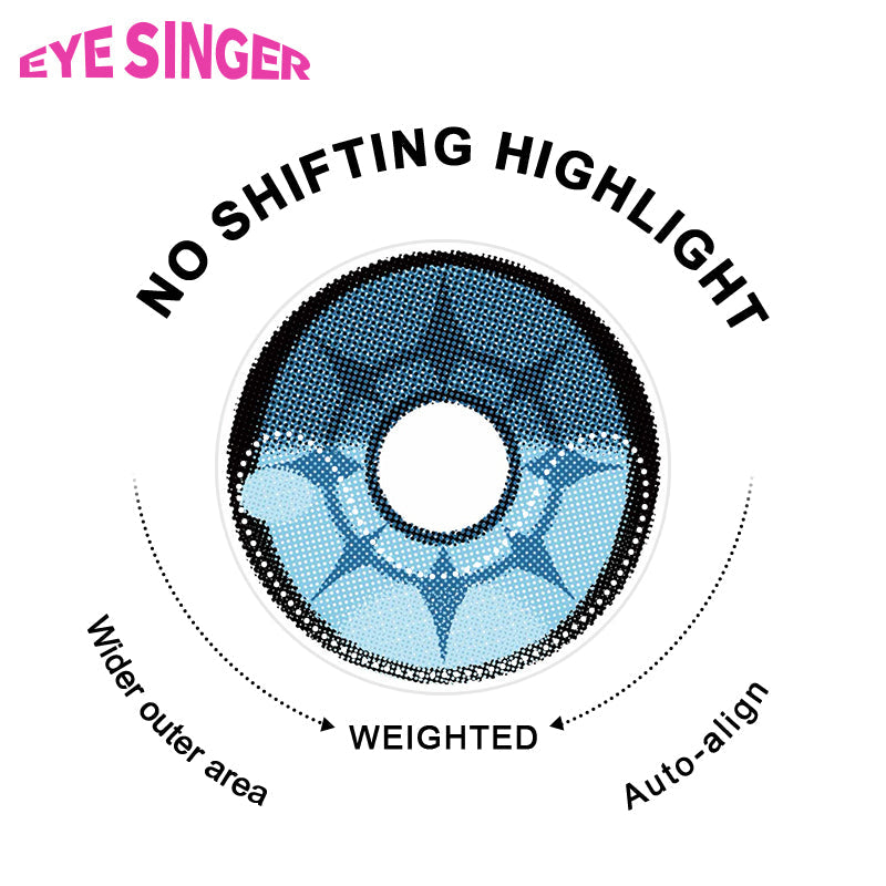 eyesinger honkai starrail Phainon blue anime cosplay contact lens