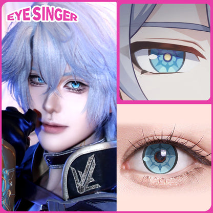 eyesinger honkai starrail Phainon blue anime cosplay contact lens cospalyer