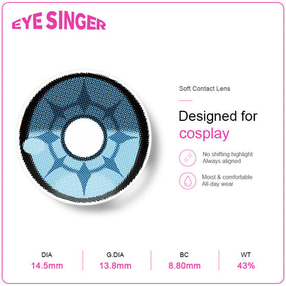 eyesinger honkai starrail Phainon blue anime cosplay contact lens features