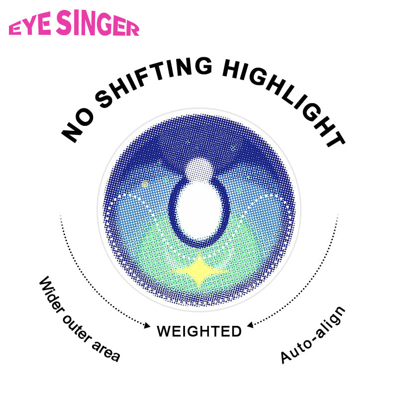 eyesinger honkai starrail robin blue anime cosplay contact lens 