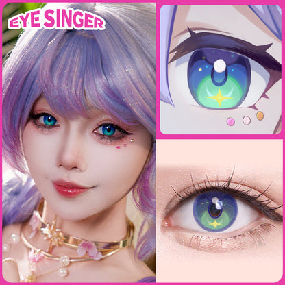 eyesinger honkai starrail robin blue anime cosplay contact lens cosplayer