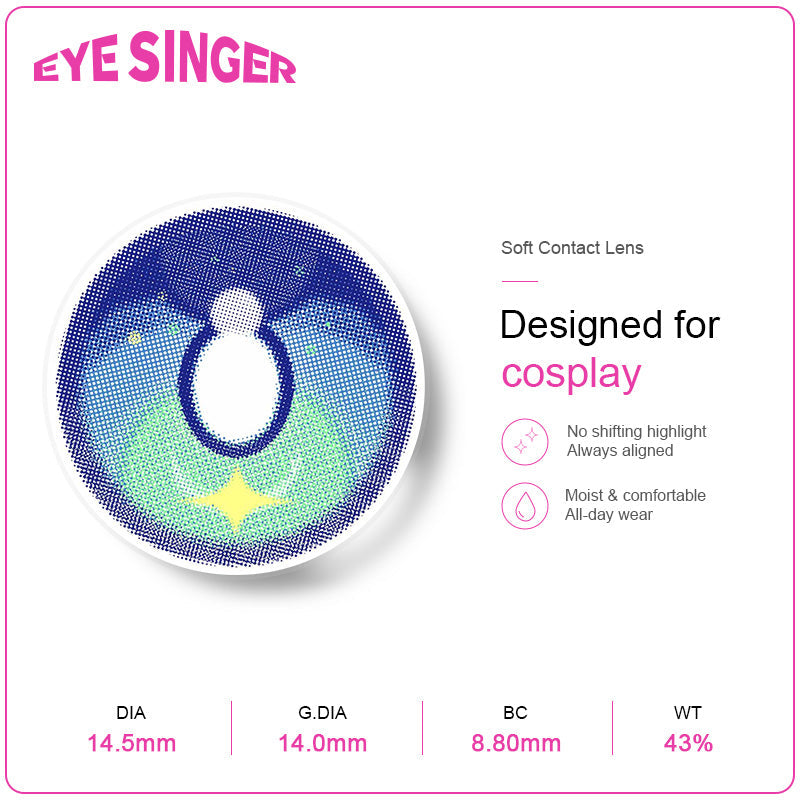 eyesinger honkai starrail robin blue anime cosplay contact lens features