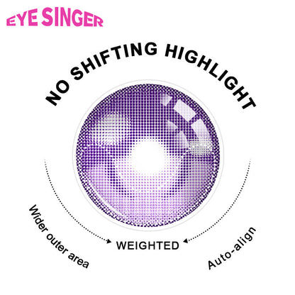 eyesinger genshin raiden shogun purple anime cosplay contact lens 