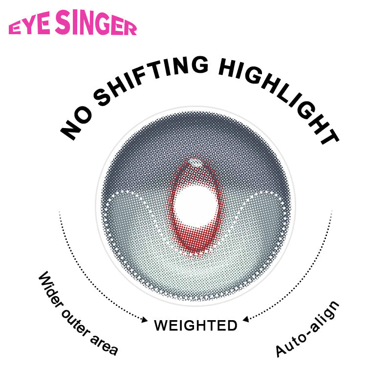 eyesinger arknights shu gray anime cosplay contact lens 