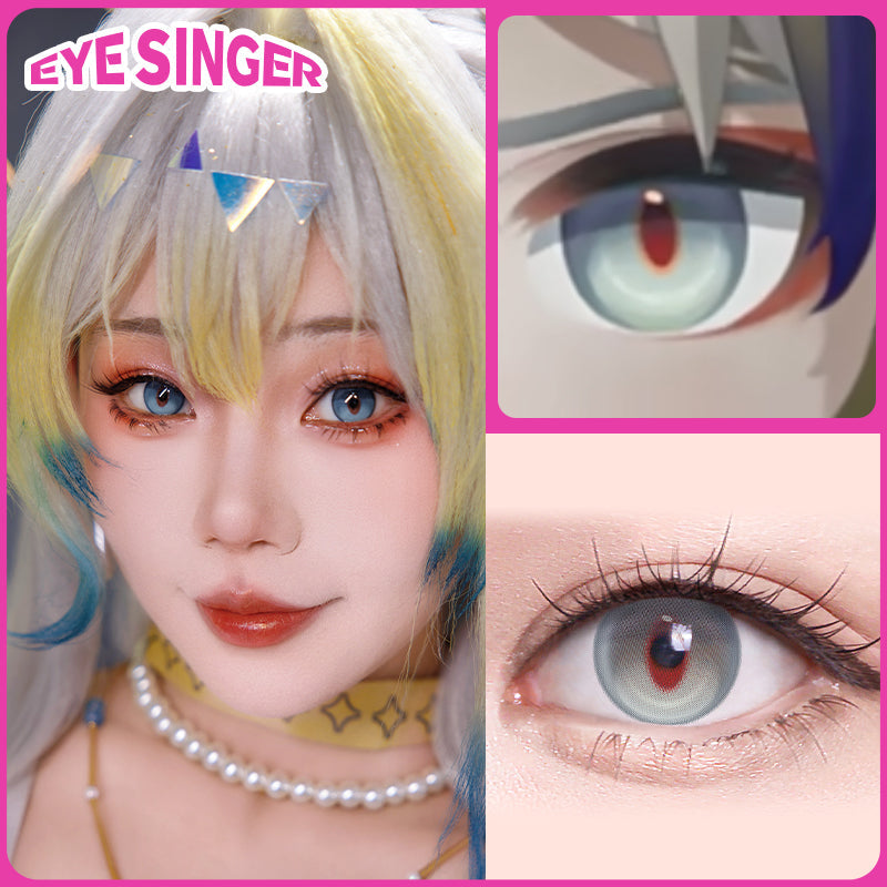 eyesinger arknights shu gray anime cosplay contact lens cosplayer
