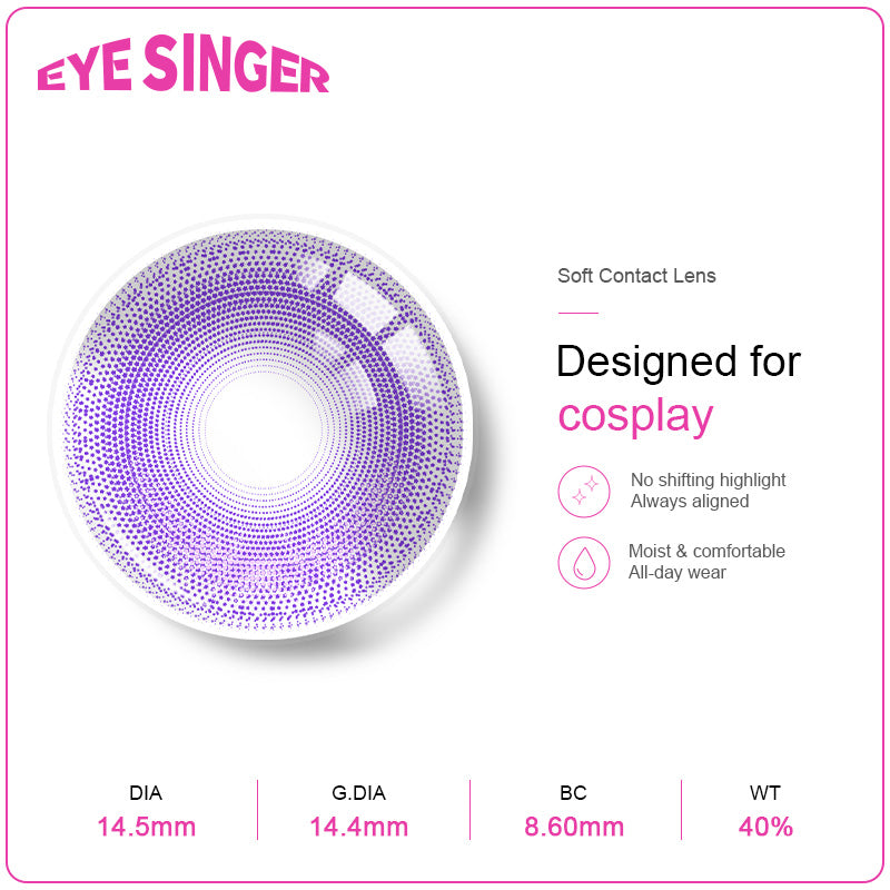 eyesinger genshin raiden shogun purple anime cosplay contact lens features