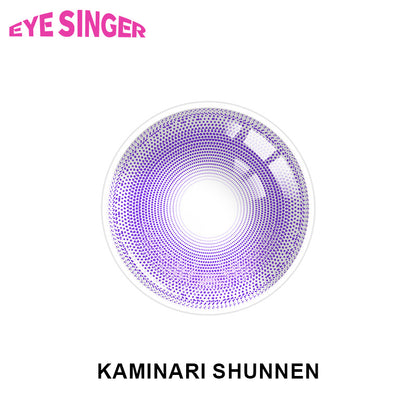 eyesinger genshin impact kaminari shunnen Raiden Shogun purple anime cosplay contact lens on eye