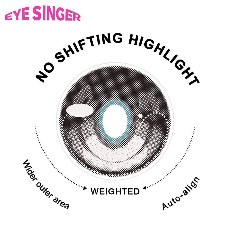 eyesinger honkia starrail silverwolf gray anime cosplay contact lens