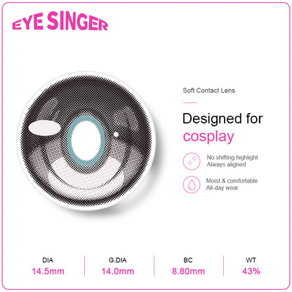 eyesinger honkai starrail silverwolf gray anime cosplay contact lens features