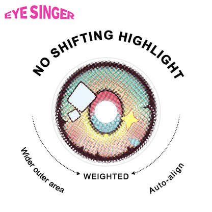 eyesinger zenless zone zero sunna green anime cosplay contact lens