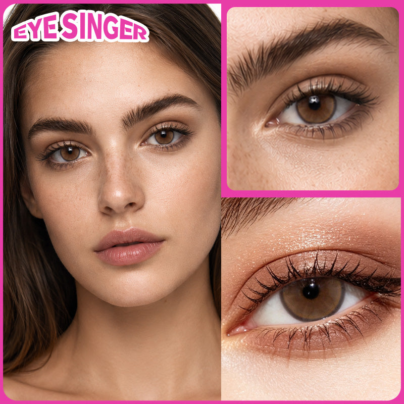 eyesinger sunset amber brown anime cosplay contact lens model