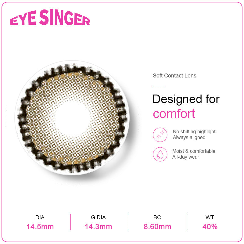 eyesinger sunset amber brown anime cosplay contact lens features