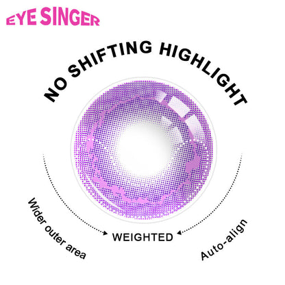 eyesinger genshin raiden shogun purple anime cosplay contact lens 