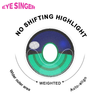 eyesinger genshin venti green anime cosplay contact lens 