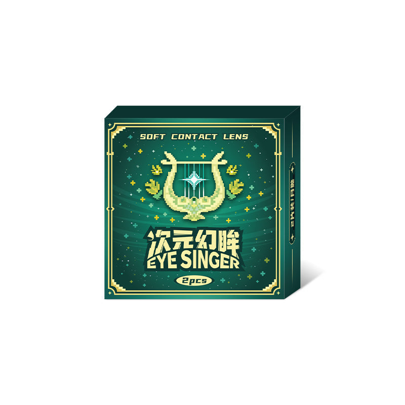 eyesinger genshin venti anime cosplay contact lens packaging