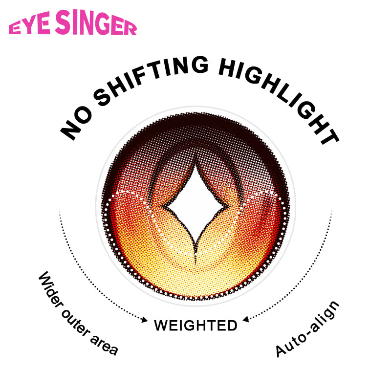 eyesinger arknights wisadel brown anime cosplay contact lens
