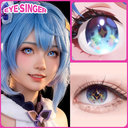 eyesinger honorofkings XiaoQiaoMangaSorceress blue  anime cosplay contact lens cosplayer