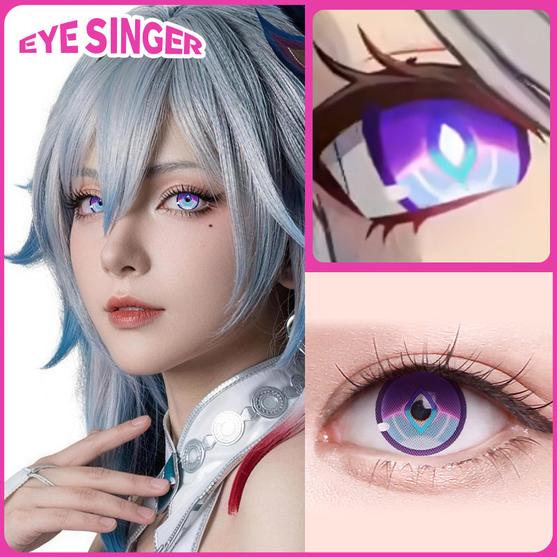 eyesinger honkai starrail yao guang purple anime cosplay contact lens